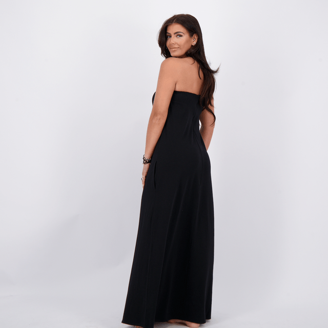 Reinders Modal Strapless Dress True Black