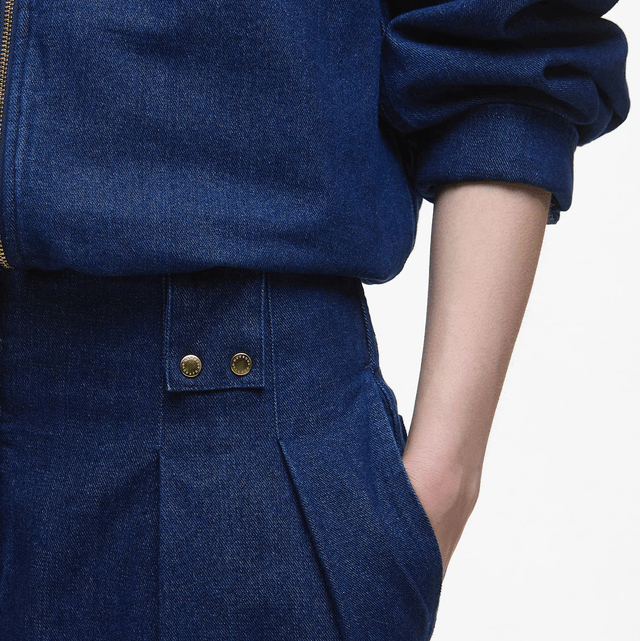 Barbour Arla Denim Wide-Leg Trousers