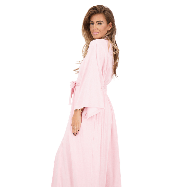 Reinders Brushed Cotton Bathrobe Prism Pink