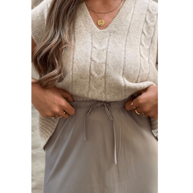 CLAIRE SKIRT TAUPE