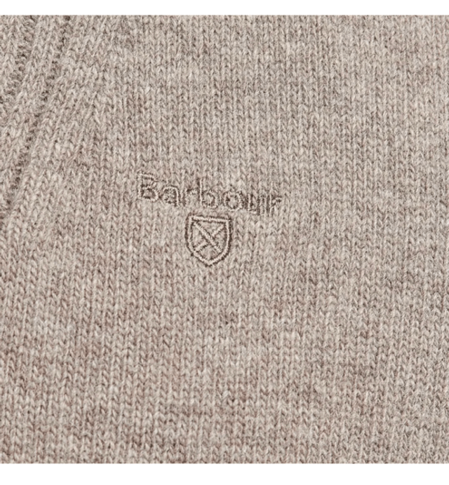 Barbour Essential Lambswool Half Zip Dark Stone
