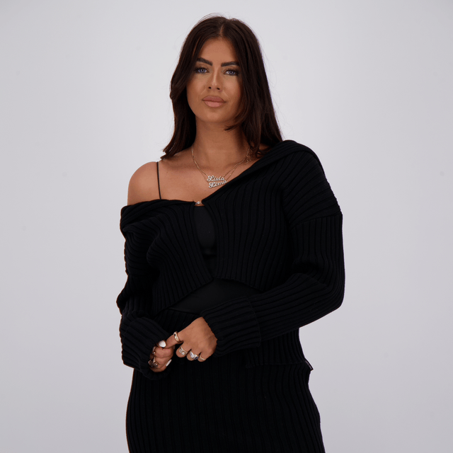Reinders Megan Knit Vest True Black