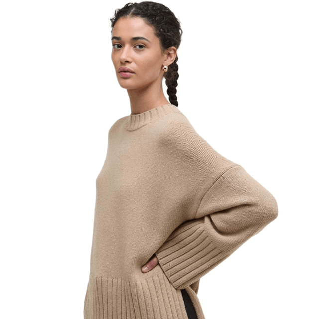 Barbour Sophia Knitted Jumper Pale Caramel