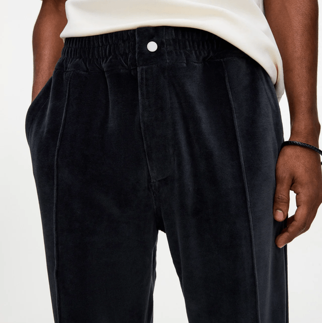 OAS Nearly Black Velour Pants