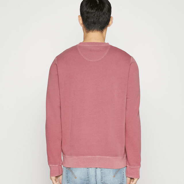 Barbour Washed Prep Logo Crew Sweater Faded Pink