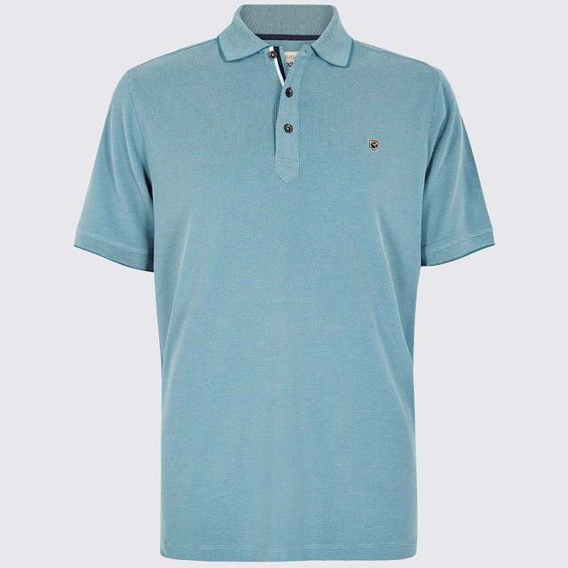 Dubarry Morrison Heren Tencel™ Polo - Azure Blue