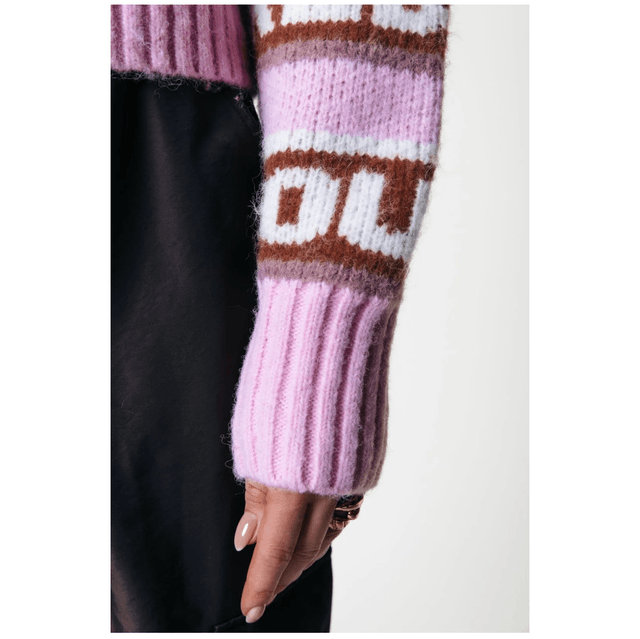 Ximenia CR Intarsia Knitted Sweater Multicolor