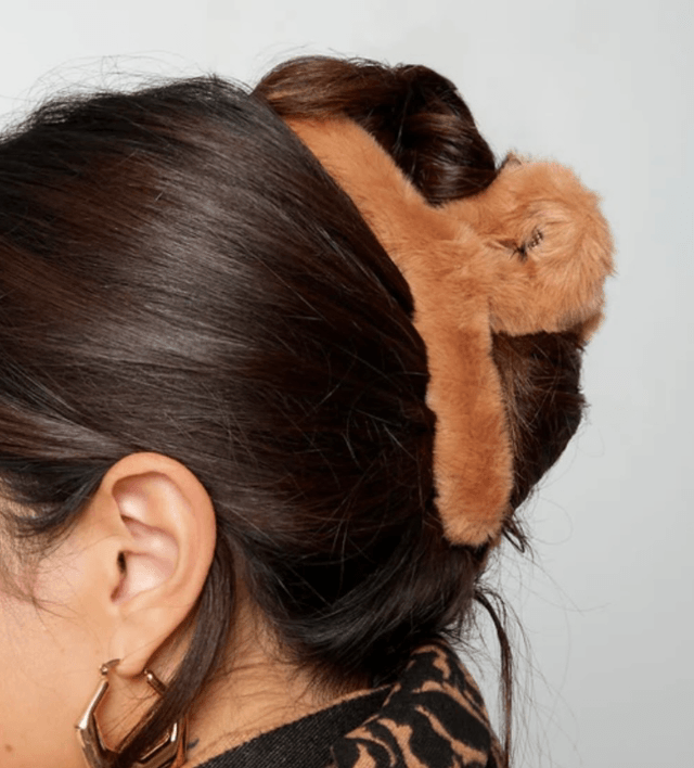 Haarklem Faux Fur XXL Beige