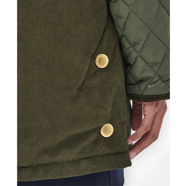 Barbour Reeth Diamond Quilt Jacket Olive/Ancient