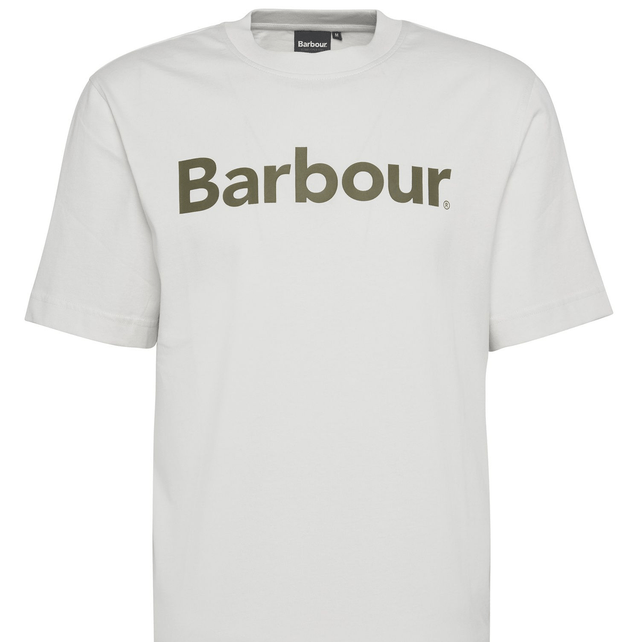 Barbour Logo Relaxed T-Shirt Antique White