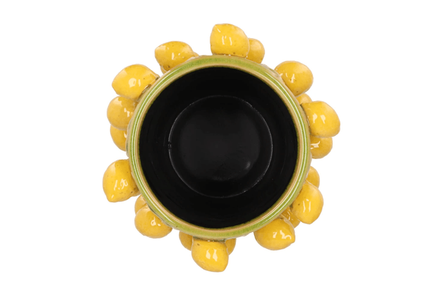 Fruit lemon olive green cilinder 