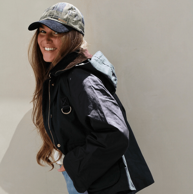 Barbour Elaine Check Cap Olive 