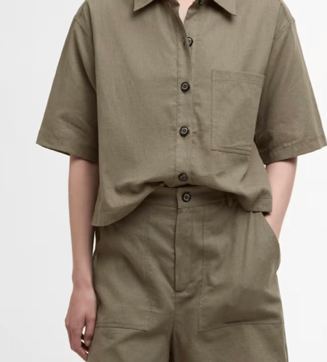 Barbour Cary Shorts Dusky Green 
