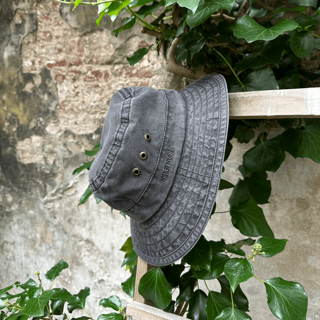 Stetson Bucket Delave Organic Cotton Black