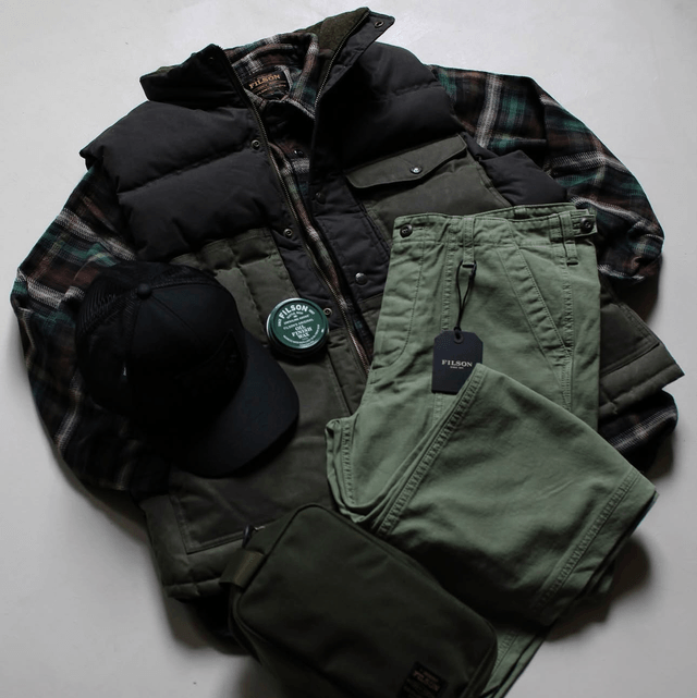 Filson Down Cruiser Vest Otter Green