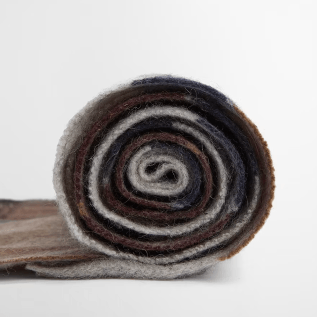 Barbour Inverness Tartan Lambswool Scarf Midnight Oak Tartan