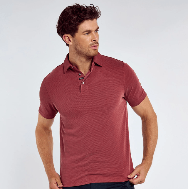 Dubarry Gilligan Heren Tencel™ Modal Poloshirt - Wine
