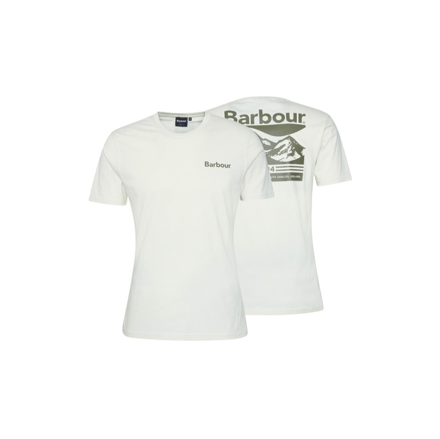 Barbour Camber Graphic T-Shirt Antique White