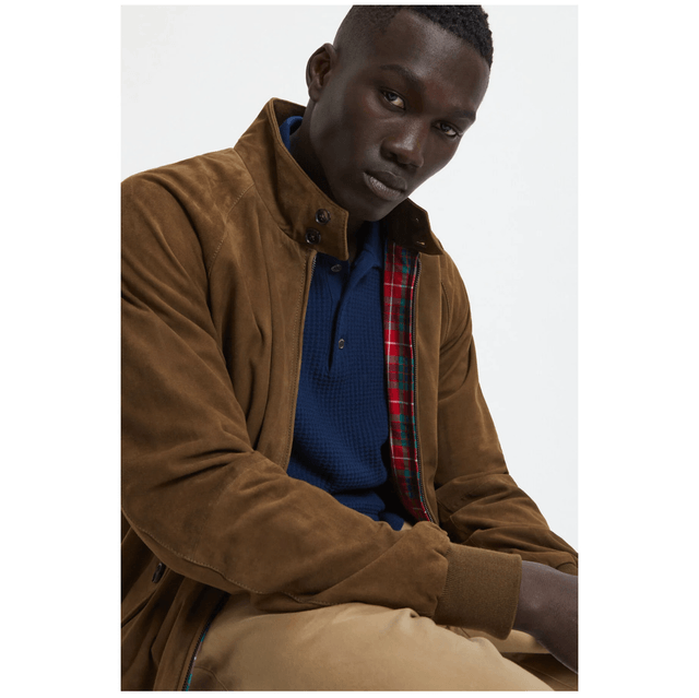 Baracuta G9 Suede Dark Olive 