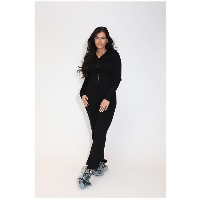 Reinders Molly Zipper Cardigan True Black