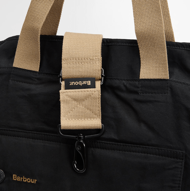 Barbour Transport 3-Way Tote Bag Black