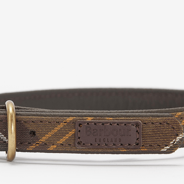Barbour verstelbare hondenhalsband classic tartan