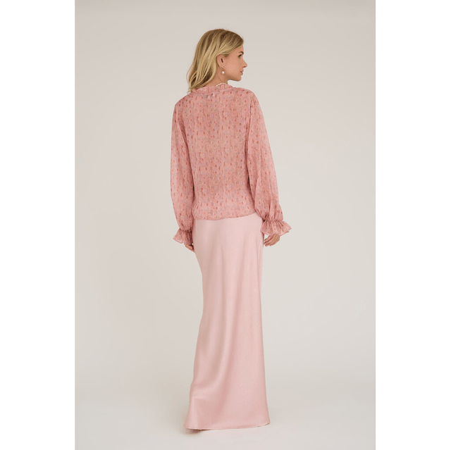 Flounce Blouse Old Rose 