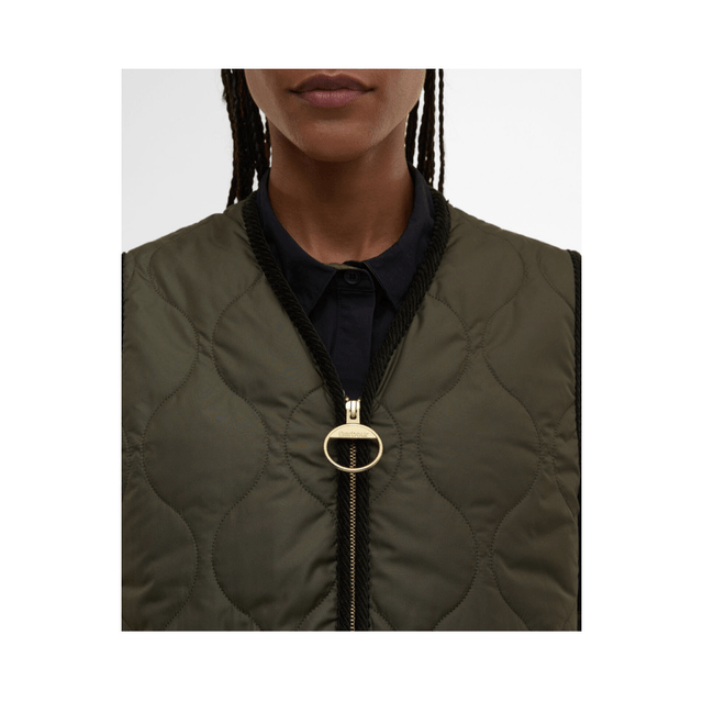 Barbour Klara Liner Fern Leaf Sage Natural