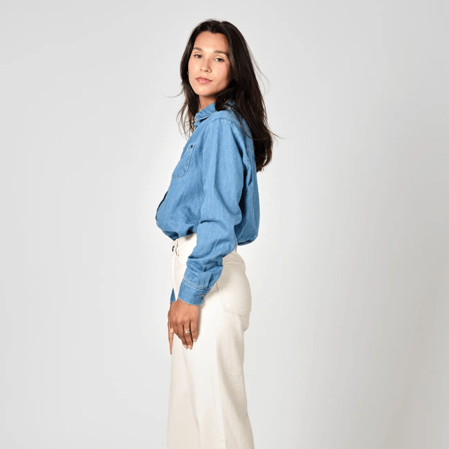 Fleure - White Greige Jeans High Waisted Jeans 