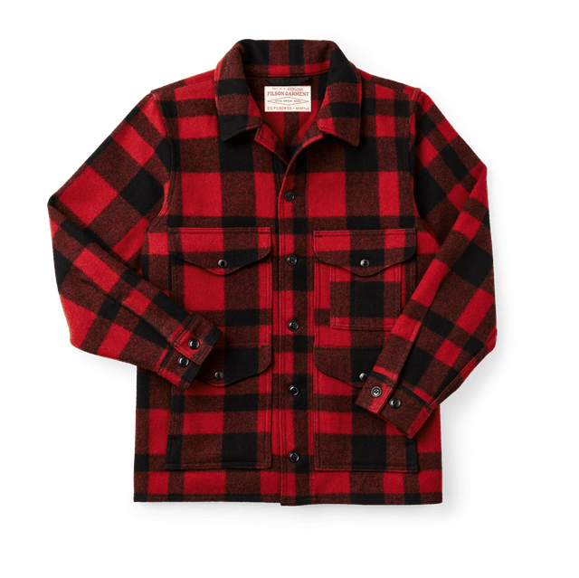 Filson Mackinaw Cruiser Red Black Plaid