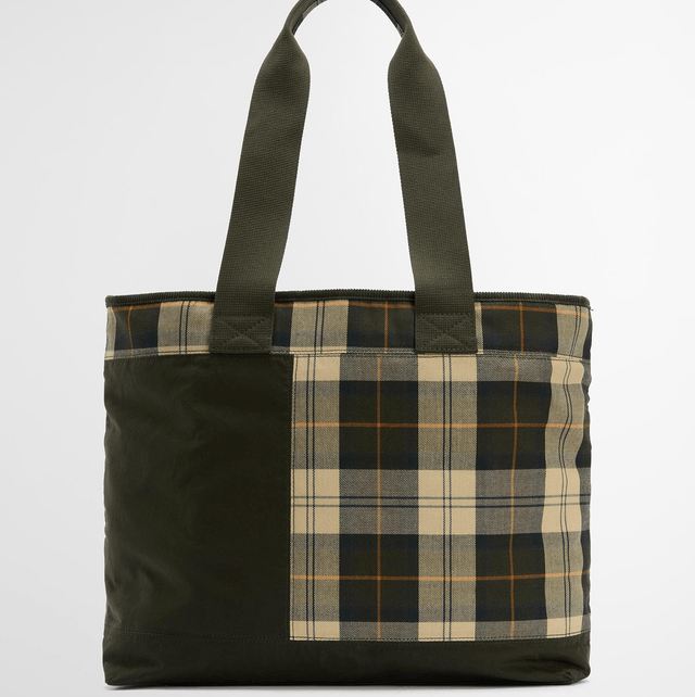 Barbour Mya Patchwork Tote Bag Sage 