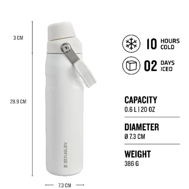 Stanley The Aerolight IceFlow Water Bottle Fast Flow 0.6L Frost