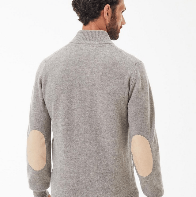 Barbour Essential Patch Zip Thru New Stone 