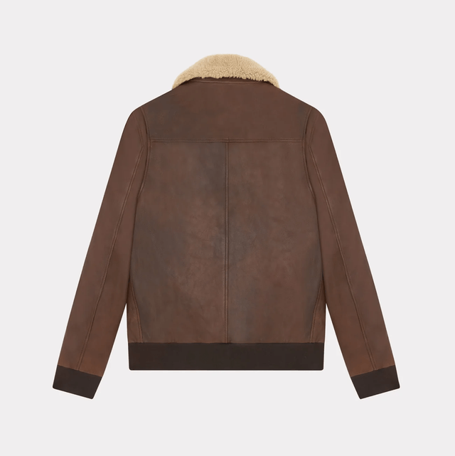 Chevignon Brown Hill Leather Pilot Jacket