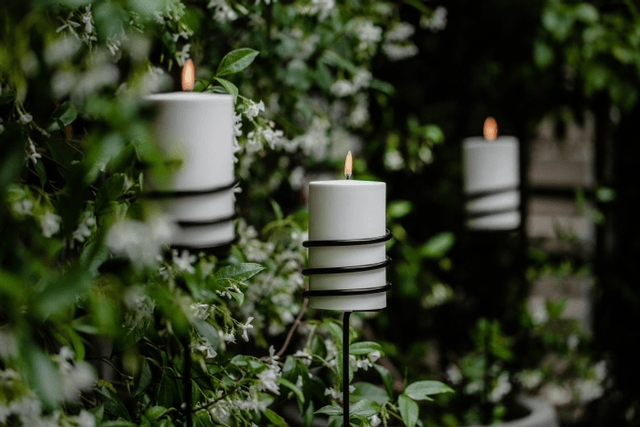Outdoor Candle White 10,1 x 12,8 cm