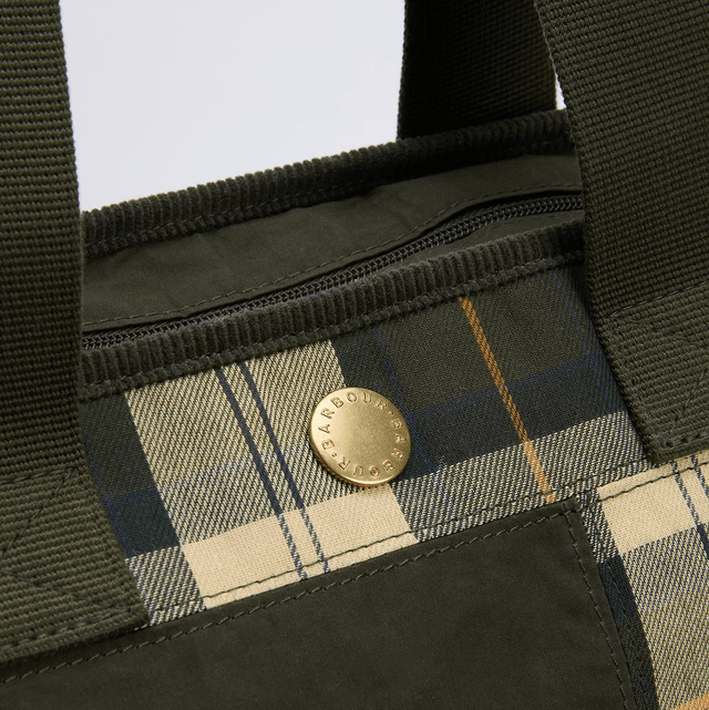 Barbour Mya Patchwork Tote Bag Sage 