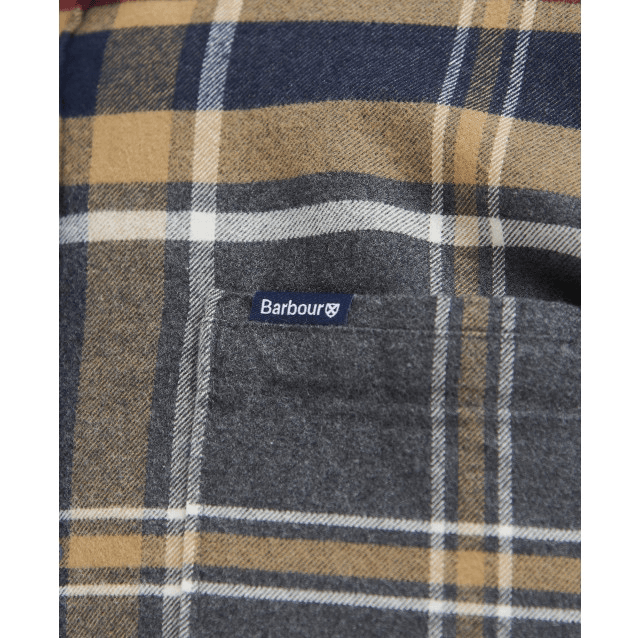Barbour Ronan Tailored Checked Shirt Grey Marl 