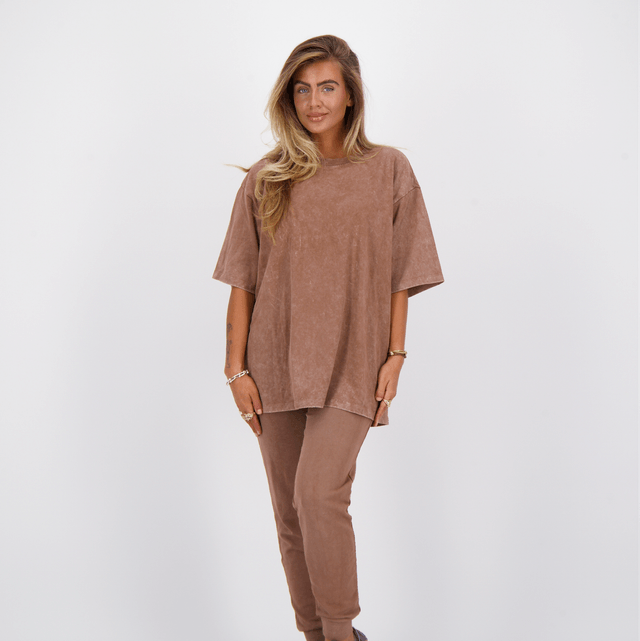 Reinders T-Shirts Vintage Wash Cacao
