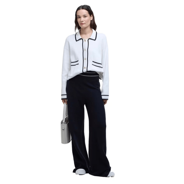 Barbour Knitted Maisy Trousers Dark Navy