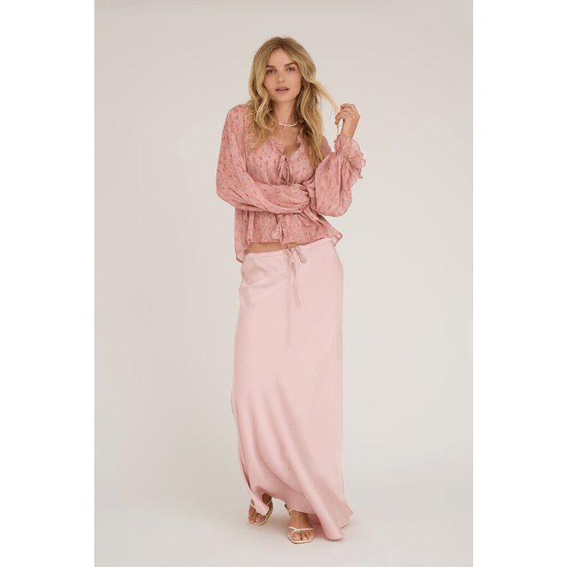 Flounce Blouse Old Rose 