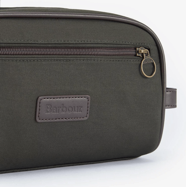 Barbour wax wash bag 