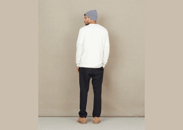Chevignon Pull Pocket Wool Ecru