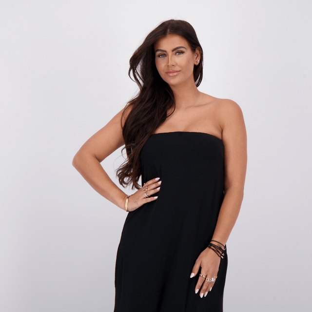 Reinders Modal Strapless Dress True Black