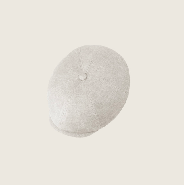 Cullum Naturel - Linnen flat cap