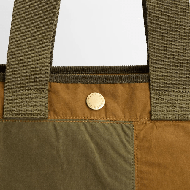 Barbour® Green 100% Cotton Mya Tote Bag