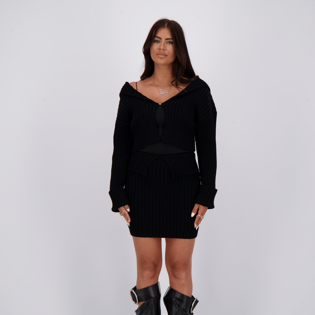 Reinders Megan Knit Vest True Black
