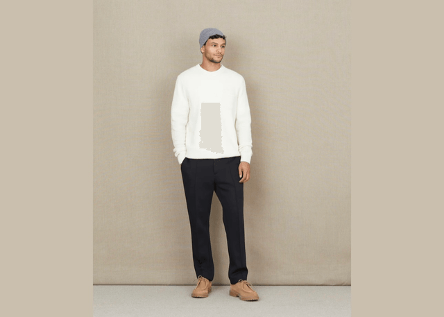 Chevignon Pull Pocket Wool Ecru