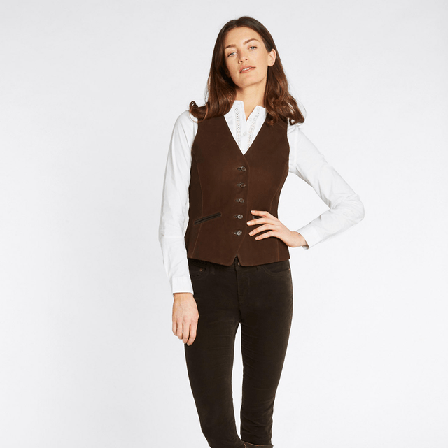 Dubarry Greville Leren Gilet voor Dames - Walnut
