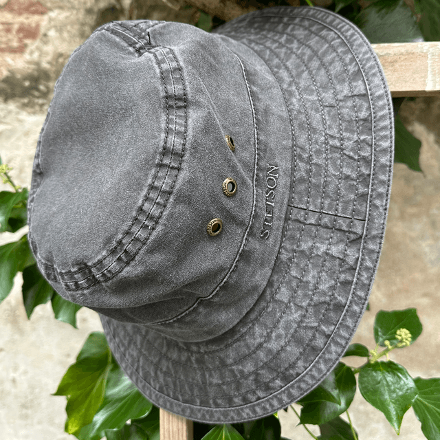 Stetson Bucket Delave Organic Cotton Black