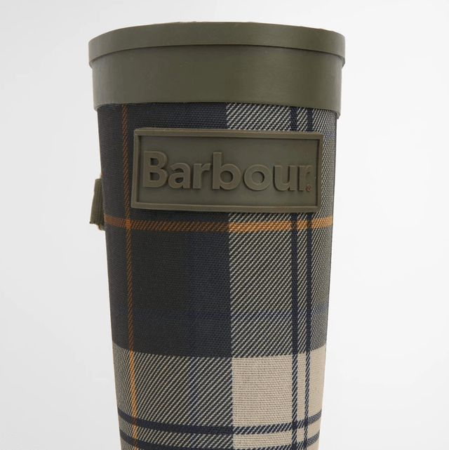 Barbour Dena Wellington Boots Olive Tartan